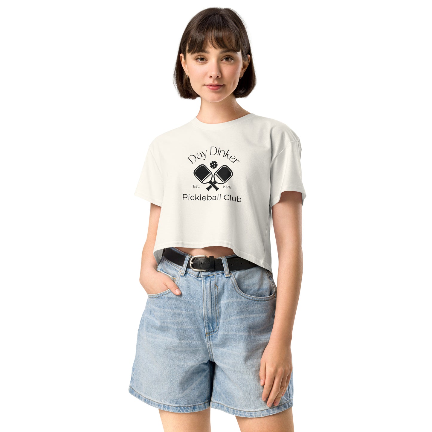 Day Dinker Pickleball Club Women’s Crop Tee