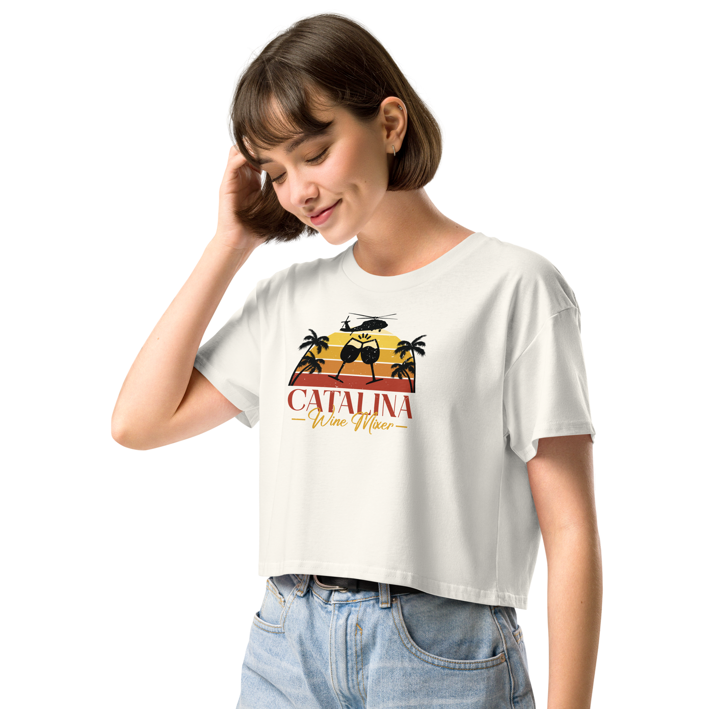 Catalina Wine Mixer Women’s Crop Tee