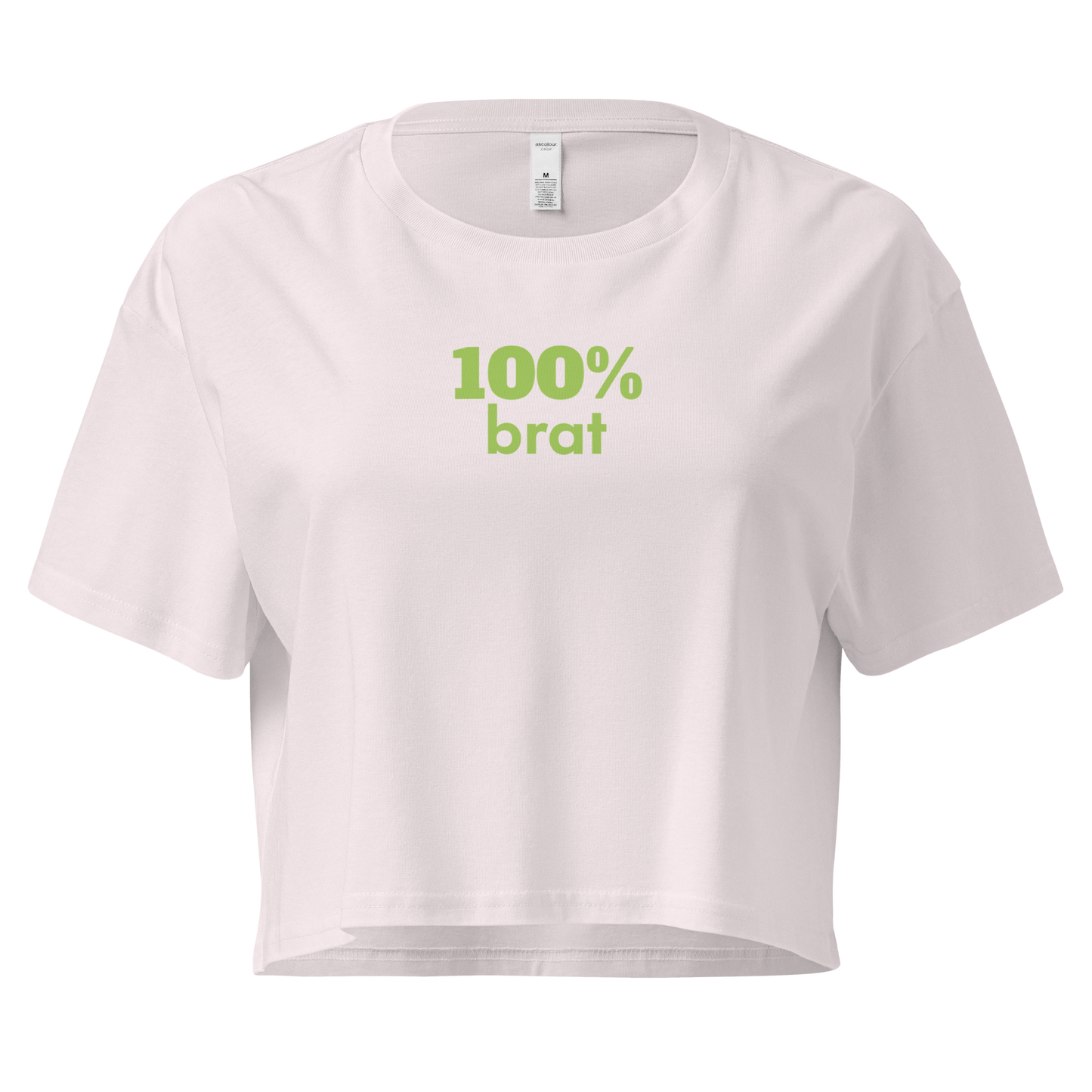 100% brat Women’s Crop Tee