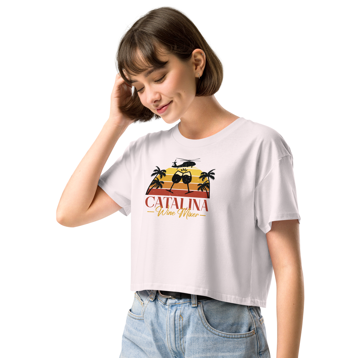 Catalina Wine Mixer Women’s Crop Tee