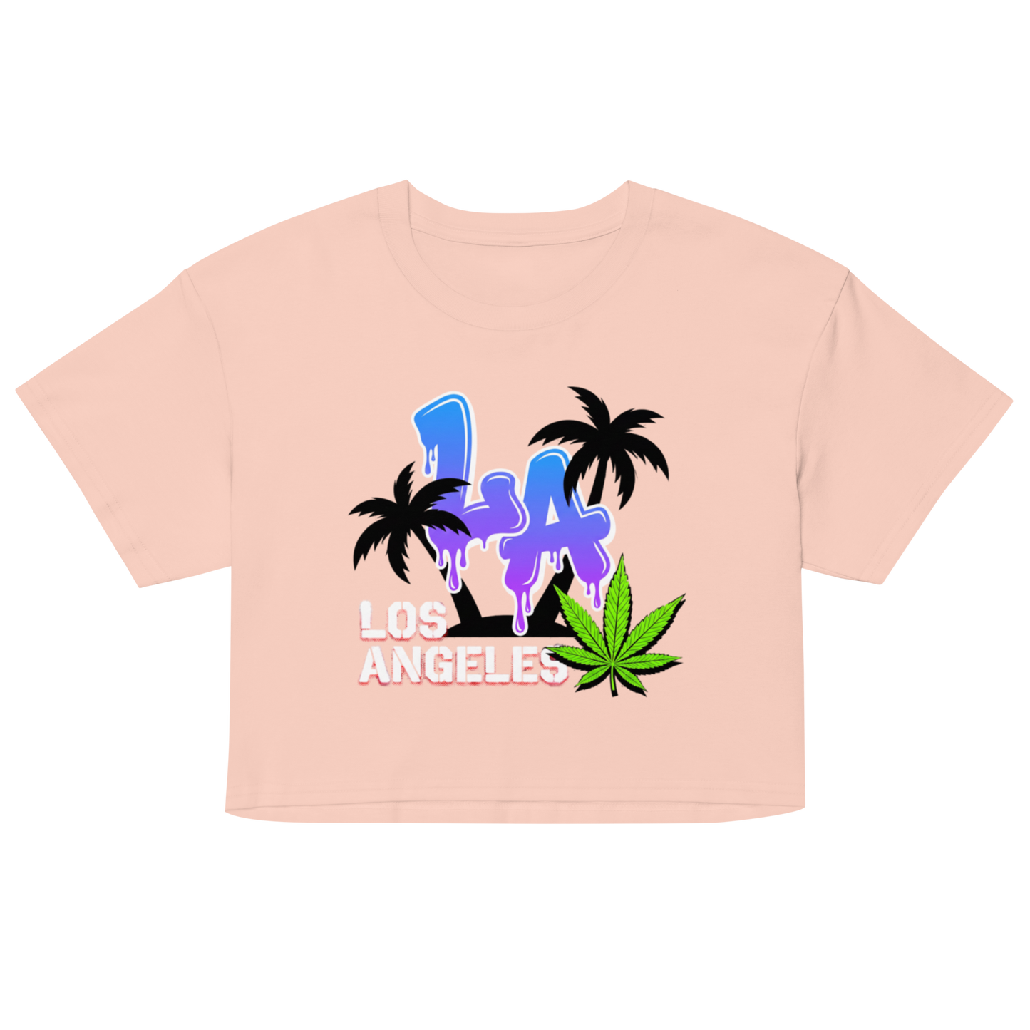 LOS ANGELES GRAFFITI Premium Women’s Crop Tee