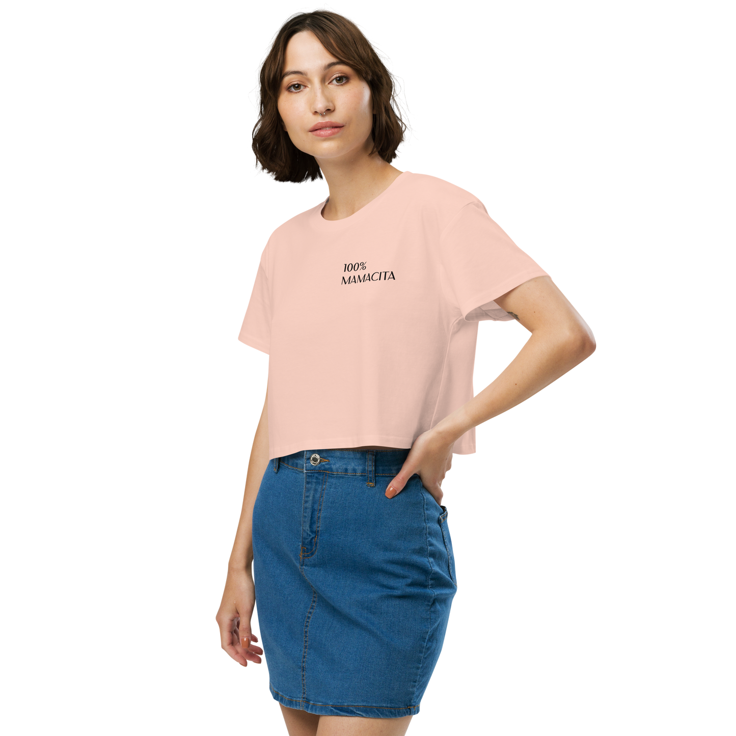 100% MAMACITA Women’s Crop Tee