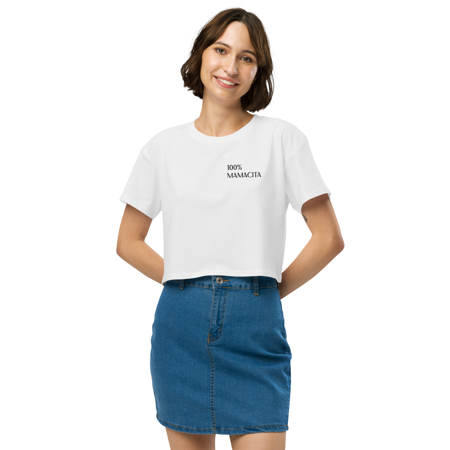 100% MAMACITA Women’s Crop Tee