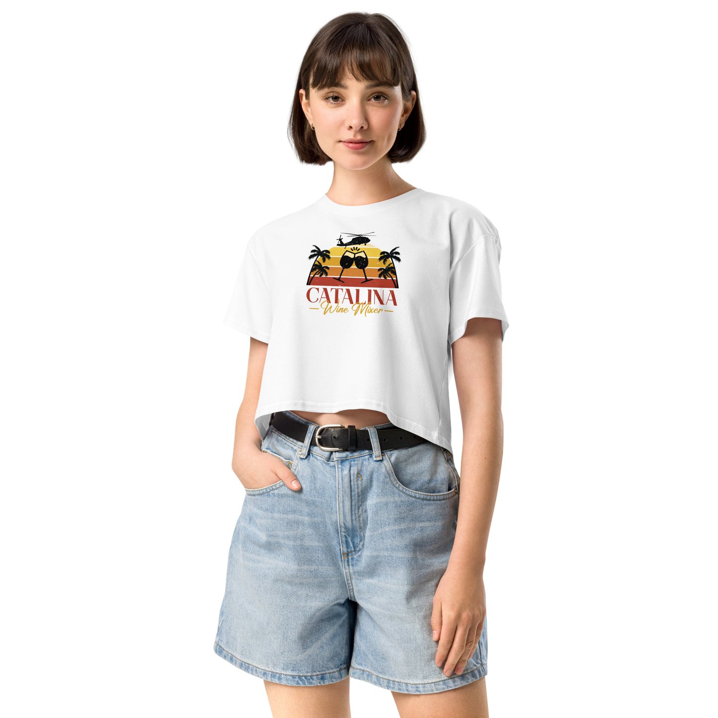 Catalina Wine Mixer Women’s Crop Tee