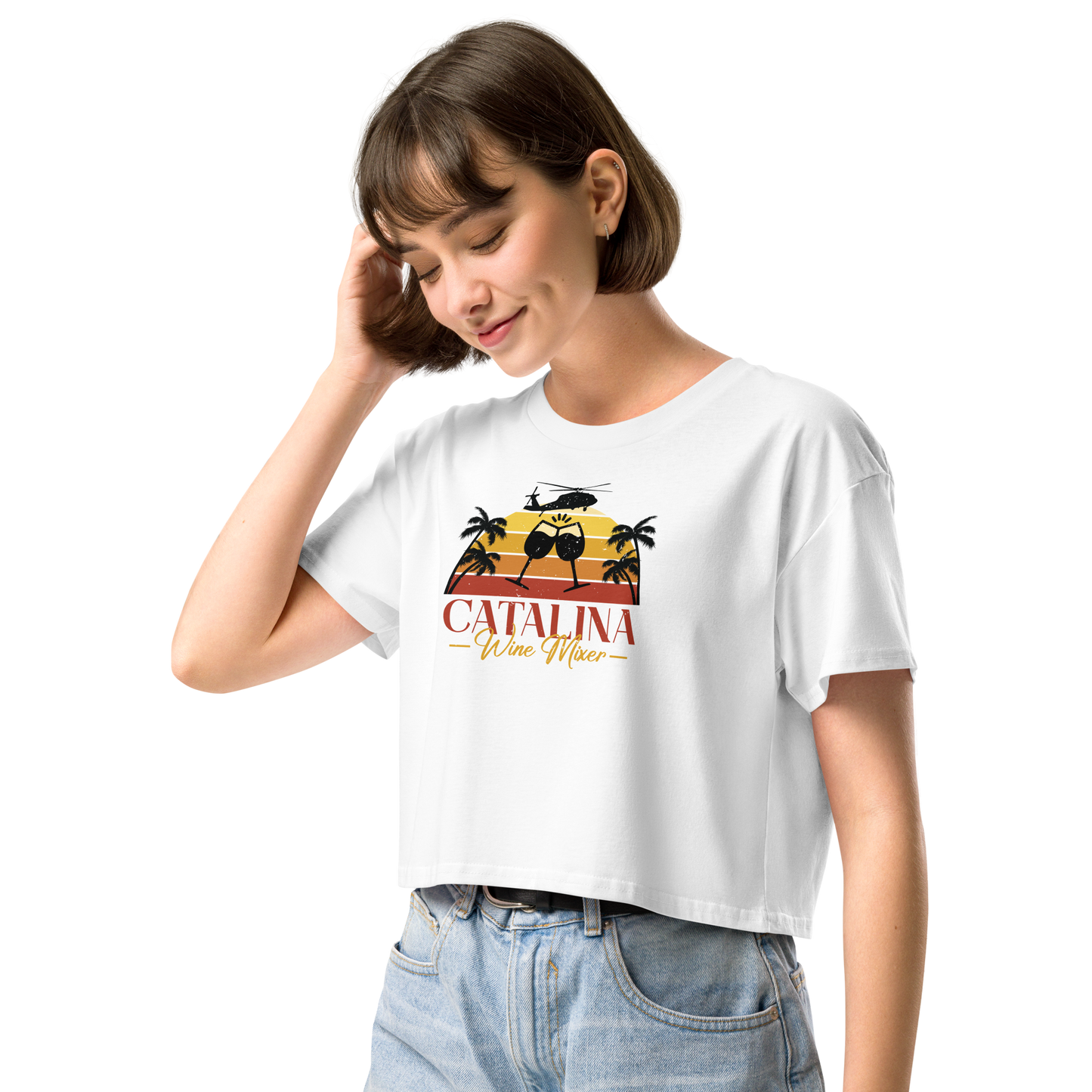 Catalina Wine Mixer Women’s Crop Tee