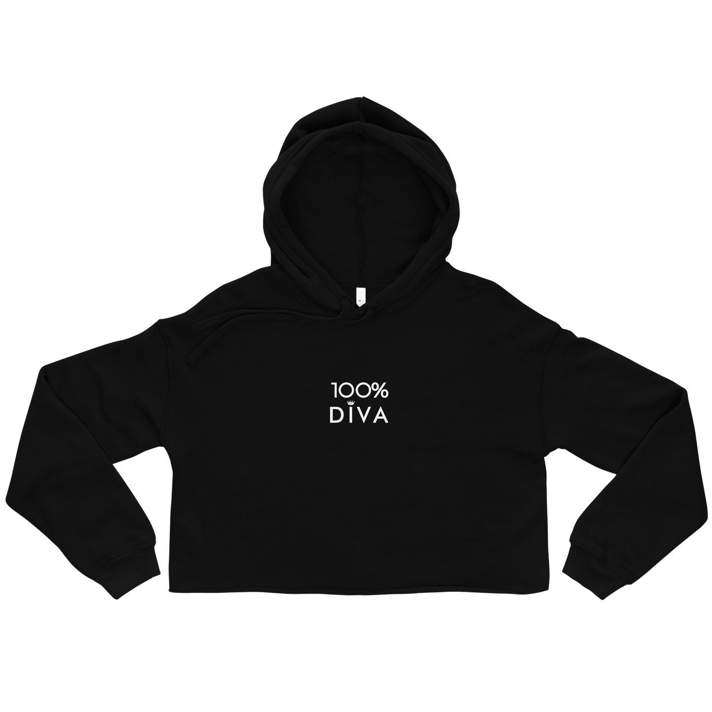 100% Diva Crop Hoodie