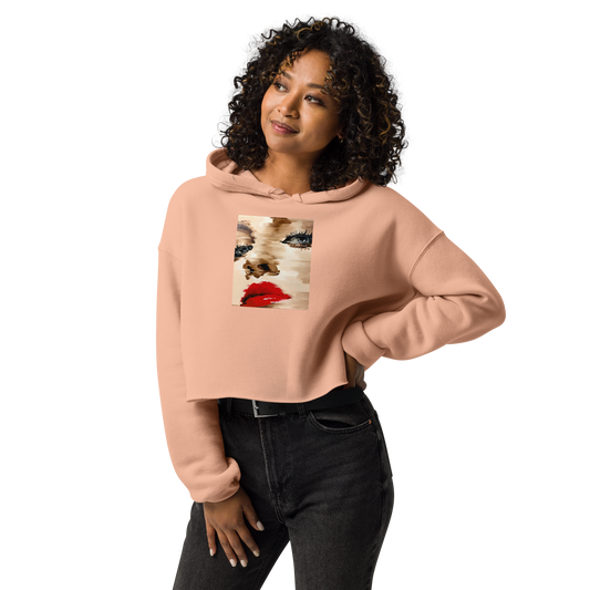 MALTZY SUPREME GLITCH Crop Hoodie
