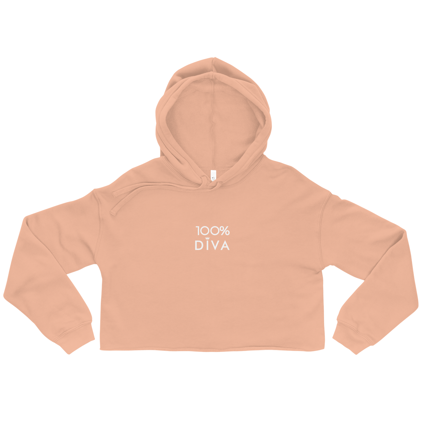100% Diva Crop Hoodie