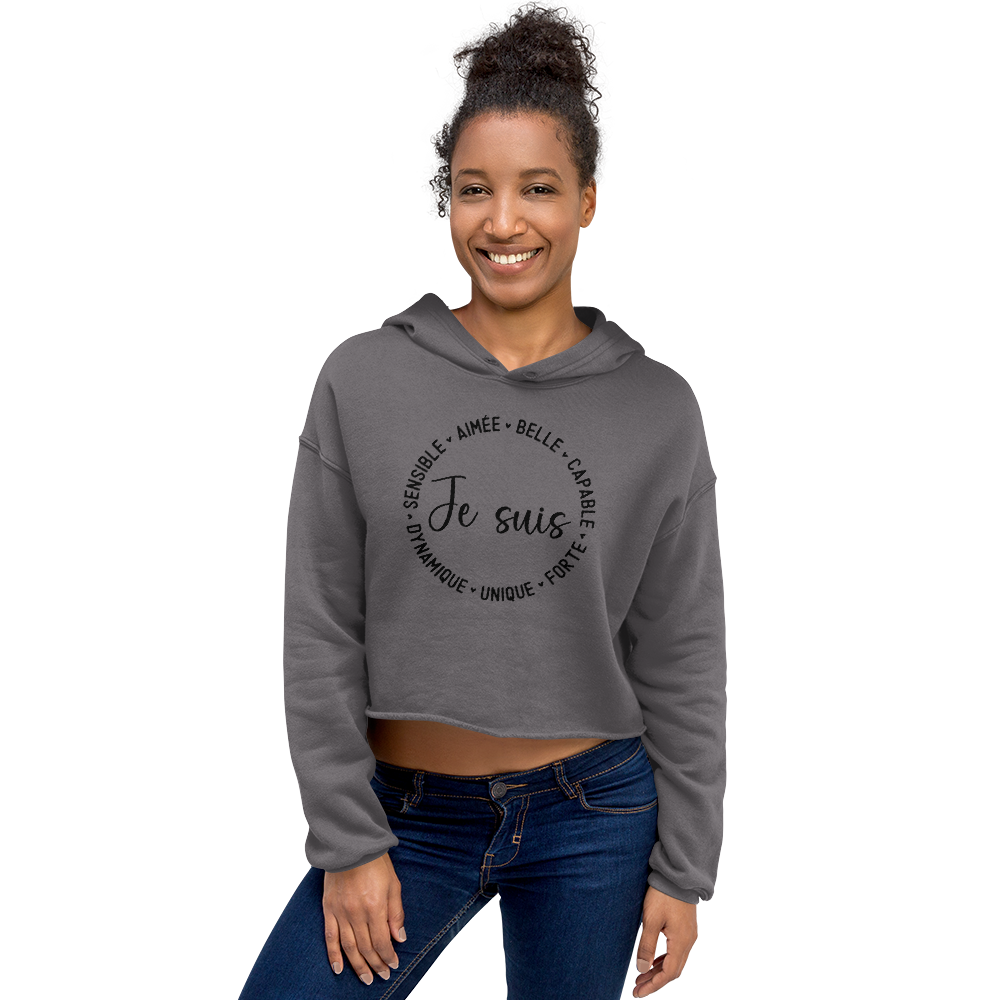 Je Suis... Crop Hoodie