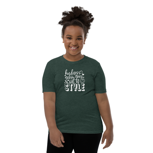 Kindness Never Goes Out of Style Youth Short Sleeve Tee Shirt