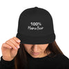 100% Mama Bear Snapback Baseball Hat