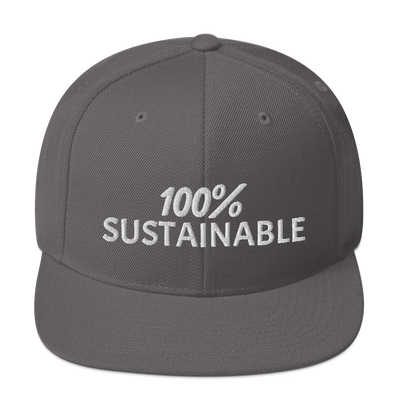 100% SUSTAINABLE Snapback Baseball Hat