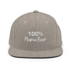 100% Mama Bear Snapback Baseball Hat