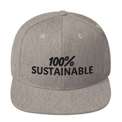 100% SUSTAINABLE Snapback Baseball Hat