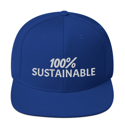 100% SUSTAINABLE Snapback Baseball Hat