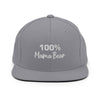 100% Mama Bear Snapback Baseball Hat