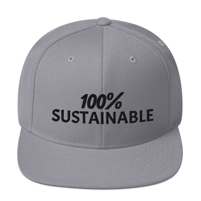 100% SUSTAINABLE Snapback Baseball Hat