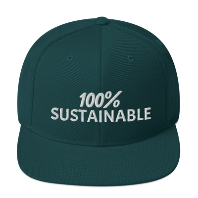 100% SUSTAINABLE Snapback Baseball Hat