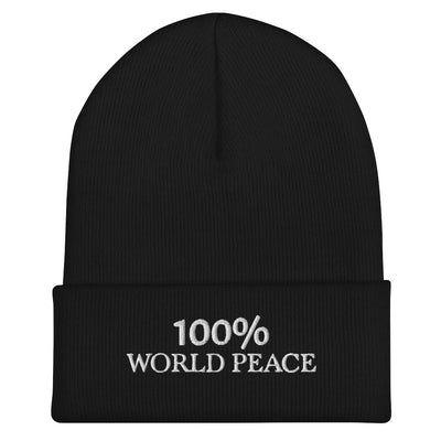 100% WORLD PEACE Cuffed Beanie