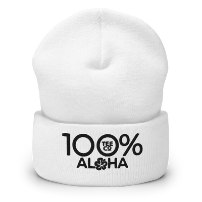 100% ALOHA Cuffed Beanie - 100 Percent Tee Company
