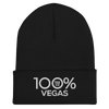 100% VEGAS Cuffed Beanie - 100 Percent Tee Company