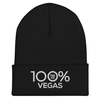 100% VEGAS Cuffed Beanie - 100 Percent Tee Company