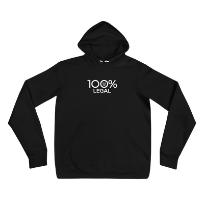 100% LEGAL Unisex Hoodie - 100 Percent Tee Company