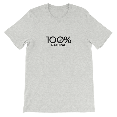 100% NATURAL Short-Sleeve Unisex Tee - 100 Percent Tee Company