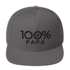 100% PAPA Snapback Hat - 100 Percent Tee Company