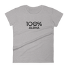 100% ALOHA Women's Short Sleeve Tee - 100 Percent Tee Company