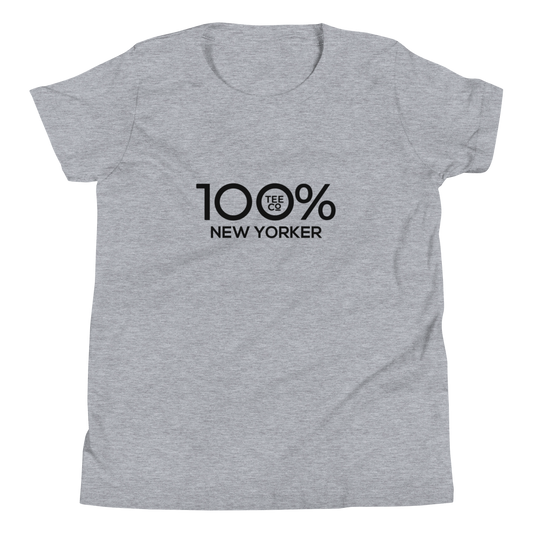 100% NEW YORKER Youth Short Sleeve Tee - 100 Percent Tee Company