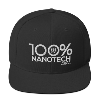 100% NANOTECH Snapback Baseball Hat - 100 Percent Tee Company