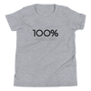 100% AWESOME Youth Short Sleeve Tee - 100 Percent Tee Company