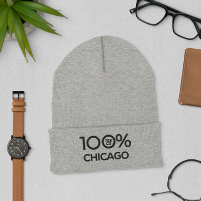 100% CHICAGO Cuffed Beanie - 100 Percent Tee Company