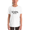 100% BOSTON Youth Short Sleeve Tee - 100 Percent Tee Company