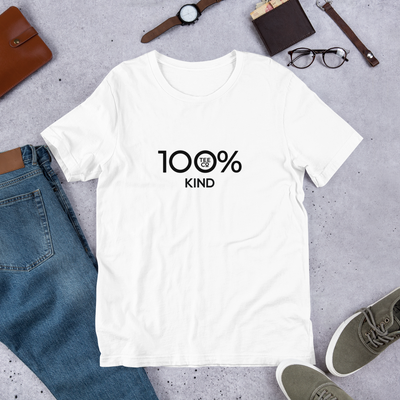 100% KIND Short-Sleeve Unisex Tee - 100 Percent Tee Company