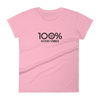 100% GOOD VIBES Women's Short Sleeve Tee - 100 Percent Tee Company
