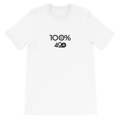 100% 420 Short-Sleeve Unisex Tee - 100 Percent Tee Company