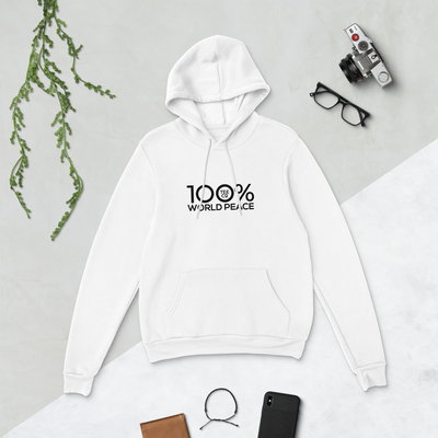 100% WORLD PEACE Unisex Hoodie - 100 Percent Tee Company