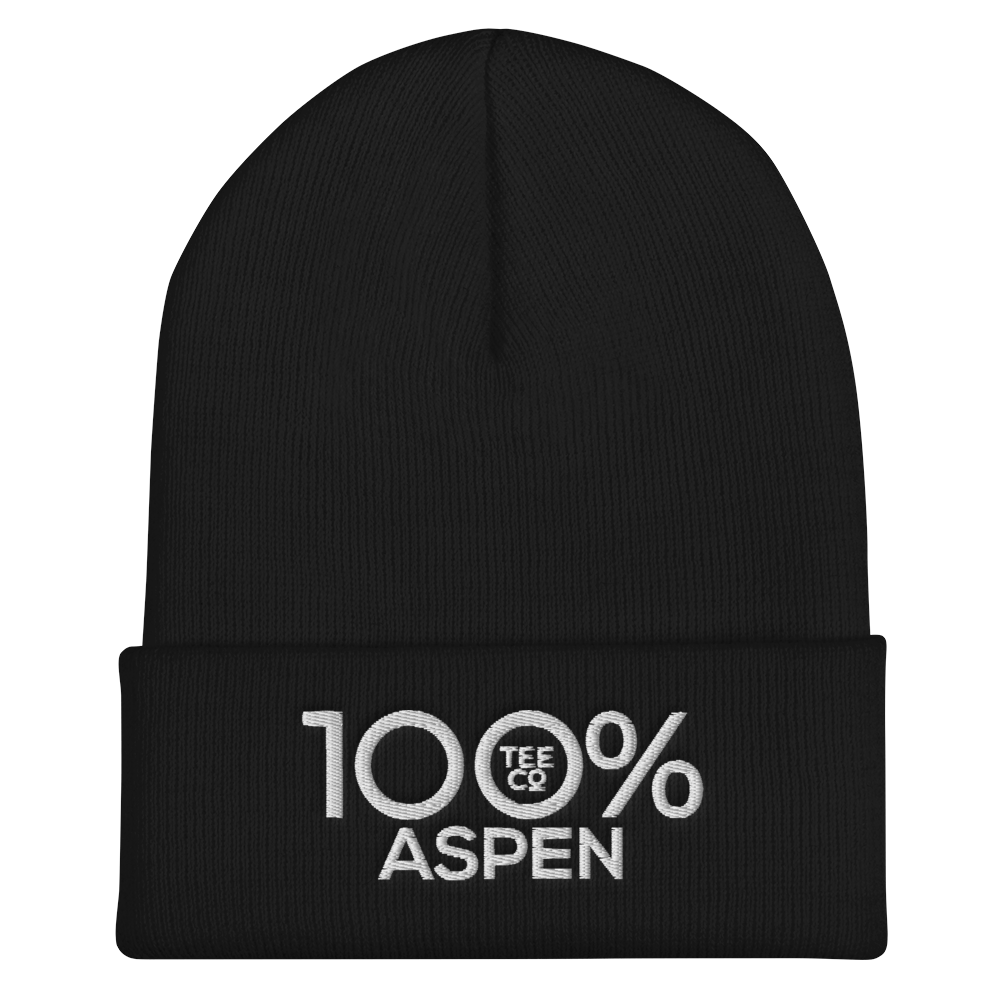 100% ASPEN Cuffed Beanie - 100 Percent Tee Company