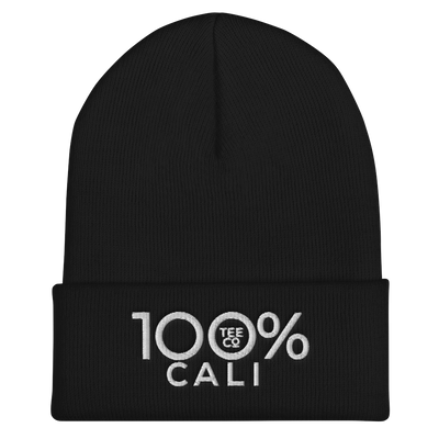 100% CALI Cuffed Beanie - 100 Percent Tee Company