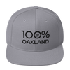 100% OAKLAND Snapback Hat