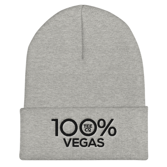 100% VEGAS Cuffed Beanie - 100 Percent Tee Company