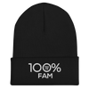 100% FAM Cuffed Beanie - 100 Percent Tee Company