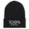100% PAPA Cuffed Beanie - 100 Percent Tee Company