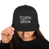 100% DIVA Snapback Hat - 100 Percent Tee Company