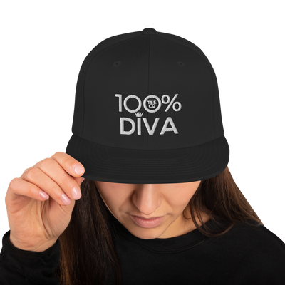 100% DIVA Snapback Hat - 100 Percent Tee Company