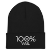 100% VAIL Cuffed Beanie - 100 Percent Tee Company
