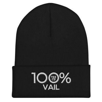100% VAIL Cuffed Beanie - 100 Percent Tee Company