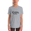 100% BLESSED Youth Short Sleeve T-Shirt - 100 Percent Tee Company